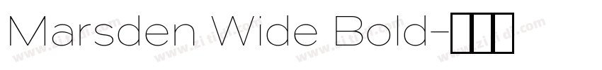 Marsden Wide Bold字体转换